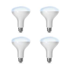 65-Watt Equivalent BR30 Smart Wi-Fi Dimmable E26 LED Light Bulb Works with Alexa/Google Home, Daylight 5000K (4-Pack)
