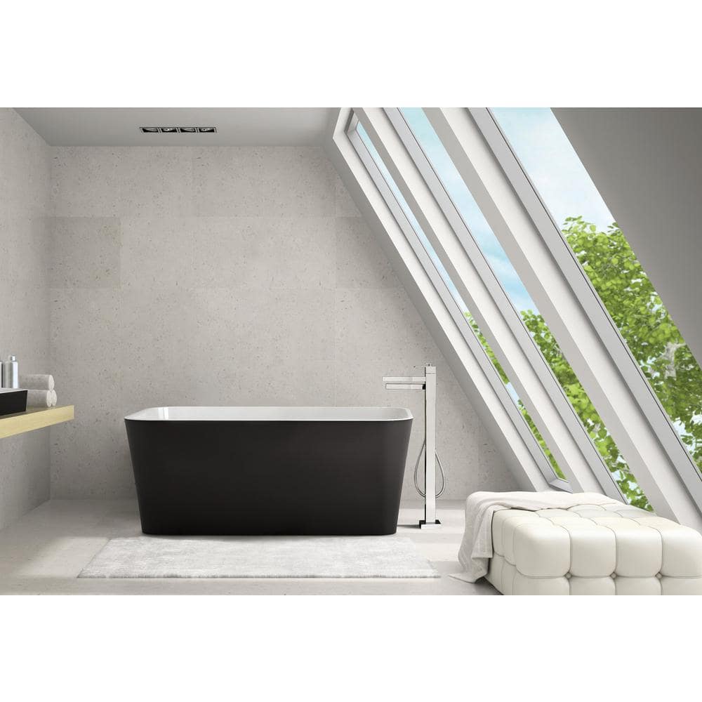 Kubik Modern Chrome Single Hole Deck Mounted Bathroom Faucet