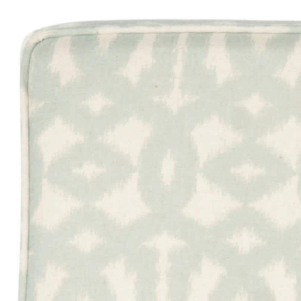 Gray Geometric Patterned Birch Wood Slipper Chair