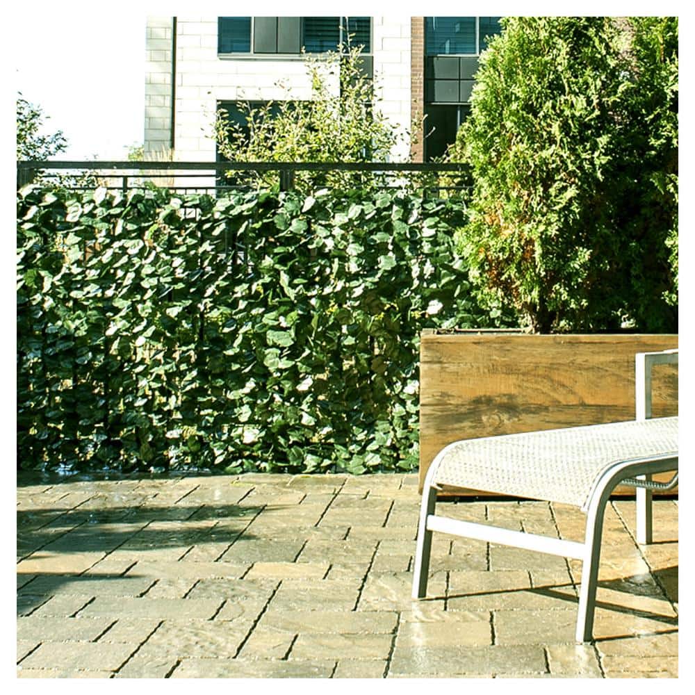Naturae Decor Green Faux Ivy Privacy Screen for Outdoor Use