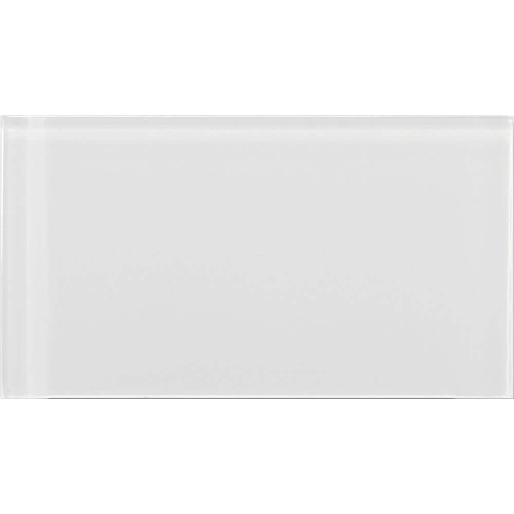 Lucente Blanc 3.15 in. x 6.46 in. Glass Wall Tile (0.14 sq. ft.) price history on PriceWatchPro