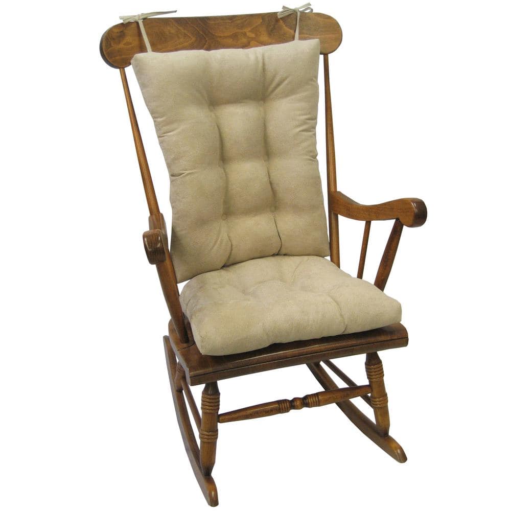 Gripper Twillo Stone Jumbo Rocking Chair Cushion Set, Grey