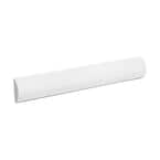 WM 120 1/2 in. x 1 in. x 6 in. Long Recycled Polystyrene Half Round Moulding Sample