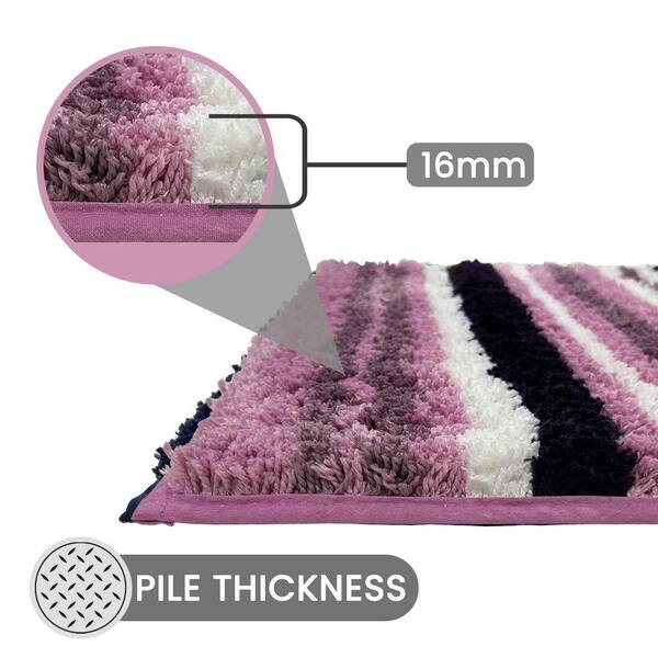 Better Trends Griffie Collection 20 in. x 60 in. Purple Polyester
