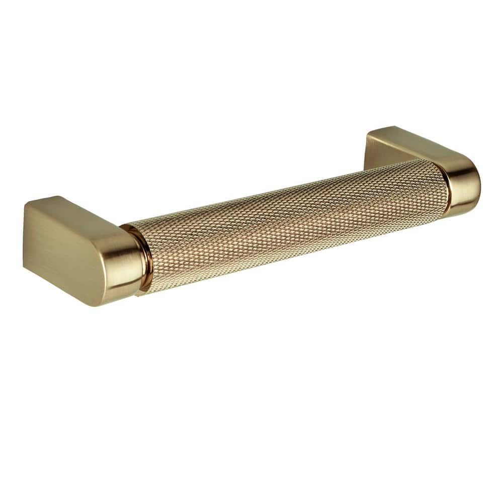Kent Satin Brass 4" Knurled Bar Pull Multipack