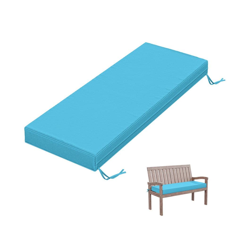 48 x 18 x 3.5 in. Outdoor Swing Cushion, Waterproof Patio Bench Pad with Straps Lake price history on PriceWatchPro
