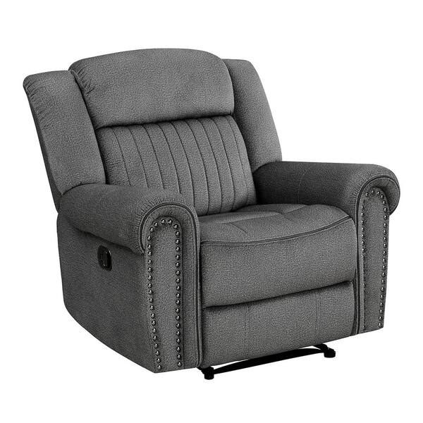 Homelegance Abington Charcoal Microfiber Manual Recliner 9204cc-1 - The 