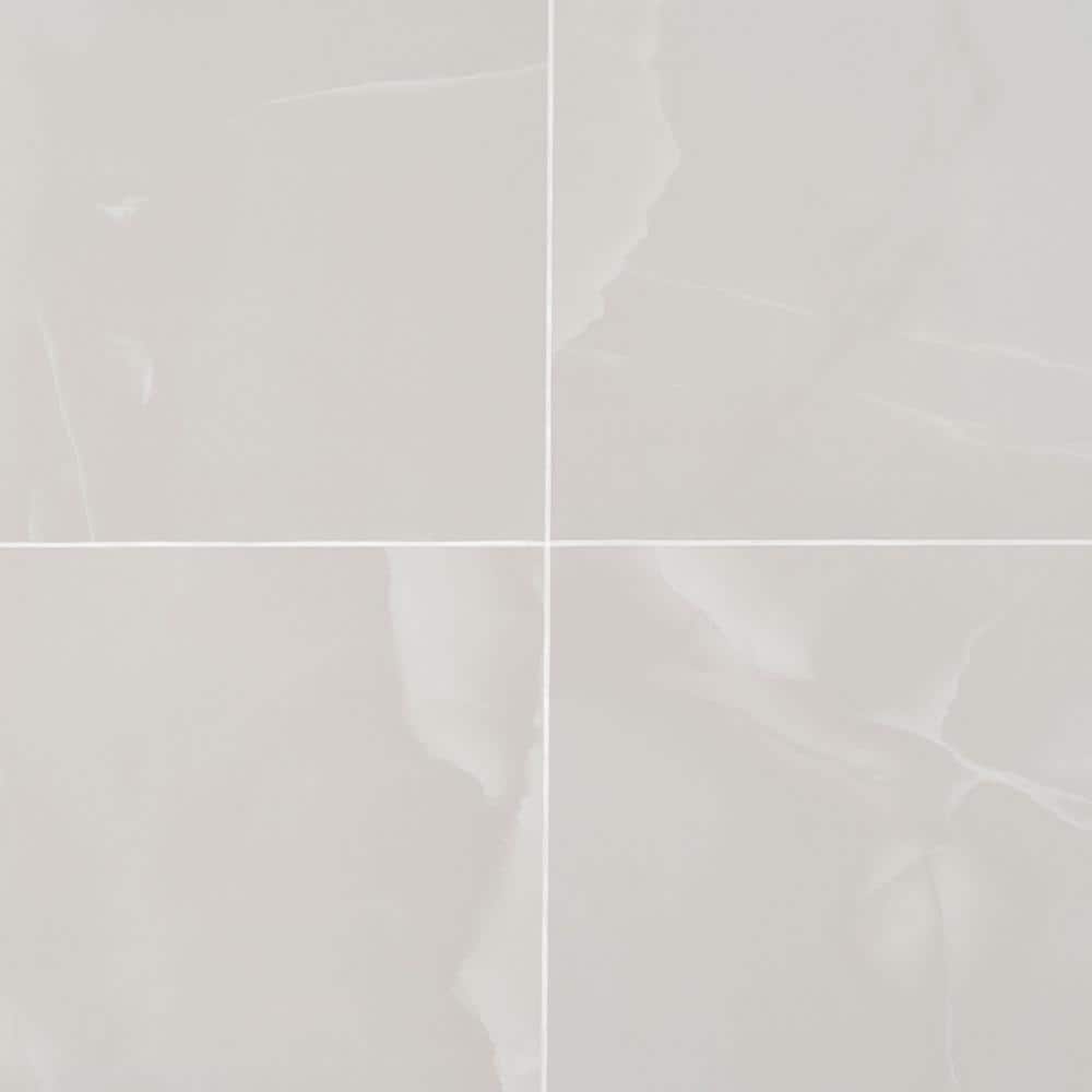 Saroshi Large Format Polished Porcelain Marble Look Tile