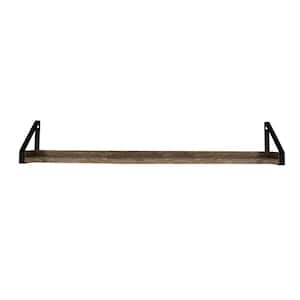 48 in. W x 5 in. D x 6 in. H Real Wood Rustic Farmhouse Natural Driftwood Finish Decorative Wall Shelf Ledge
