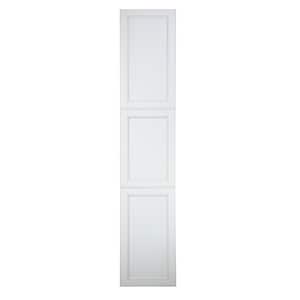 15.5 in. W x 81 in. H x 3.5 in. D Linwood Bead Panel Gray Recessed Solid Wood Medicine Cabinet without Mirror