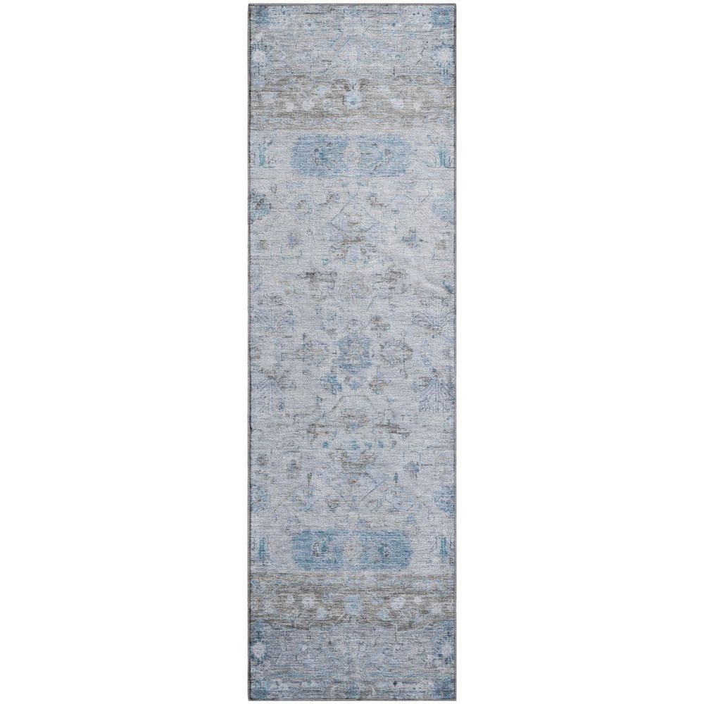 Mayfield Premium Machine Washable Abstract AMF2323 Sky 2 ft. x 7 ft. Runner Rug price history on PriceWatchPro
