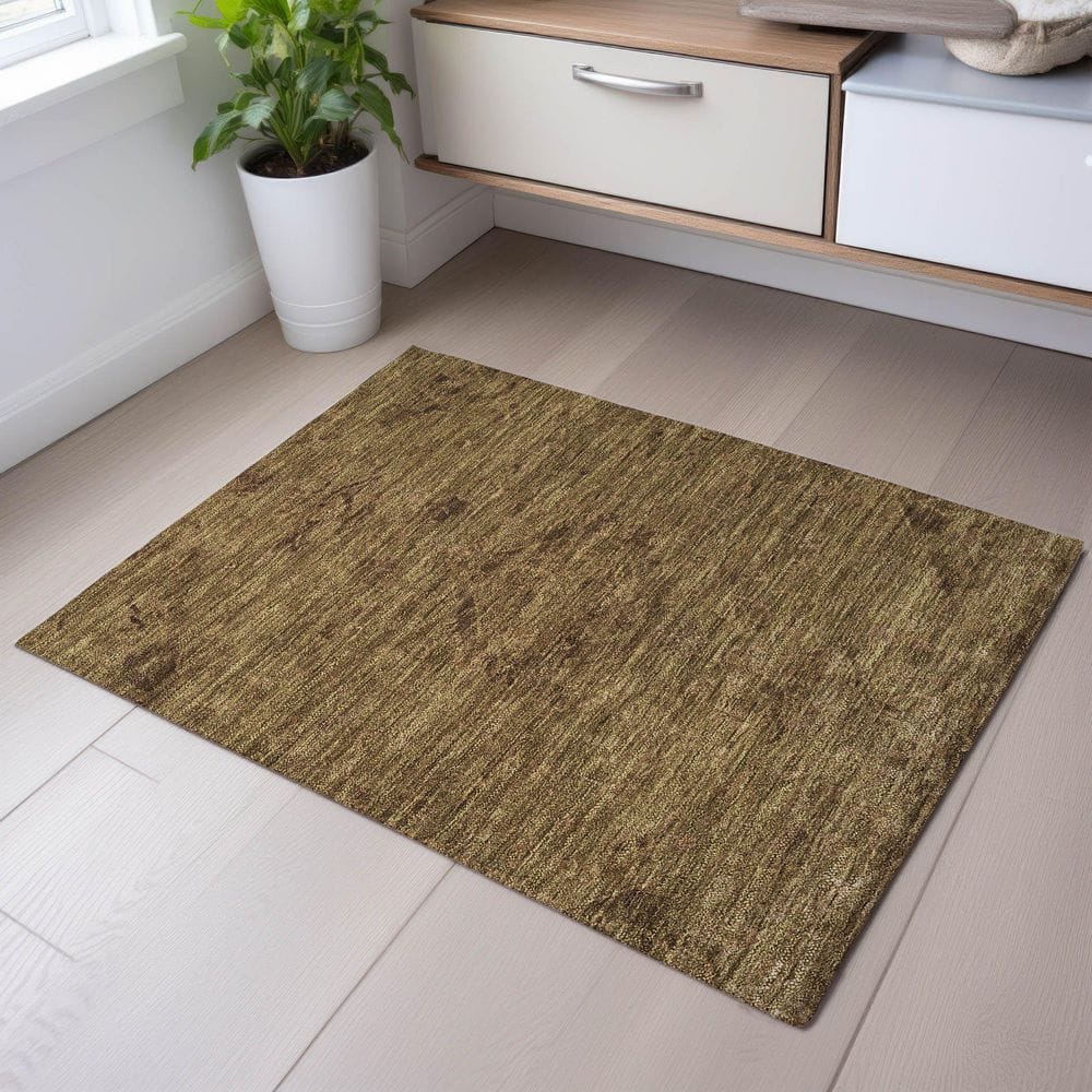Mayfield Premium Machine Washable Abstract AMF1111 Brown 2 ft. x 3 ft. Area Rug price history on PriceWatchPro