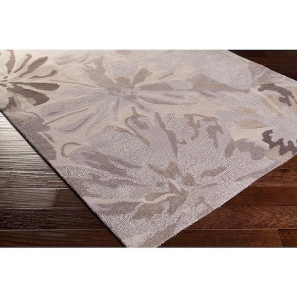 Amaranthus Gray 4 ft. x 4 ft. Round Indoor Area Rug