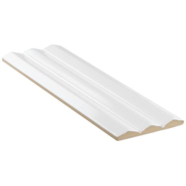 Ivy Hill Tile Apex Bianco White 4.92 in. x 15.74 in. 3D Polished