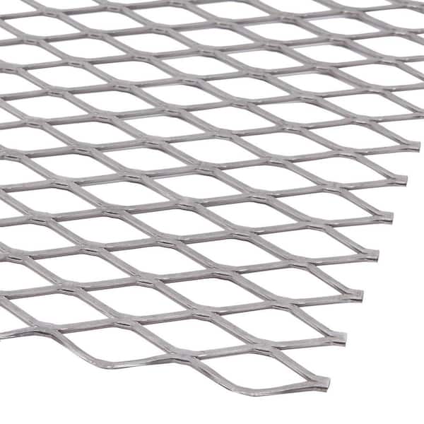 Everbilt 24 in. x 24 in. 18 Gauge Plain Steel Expanded Metal 3 4 in. O C Spacing 2138