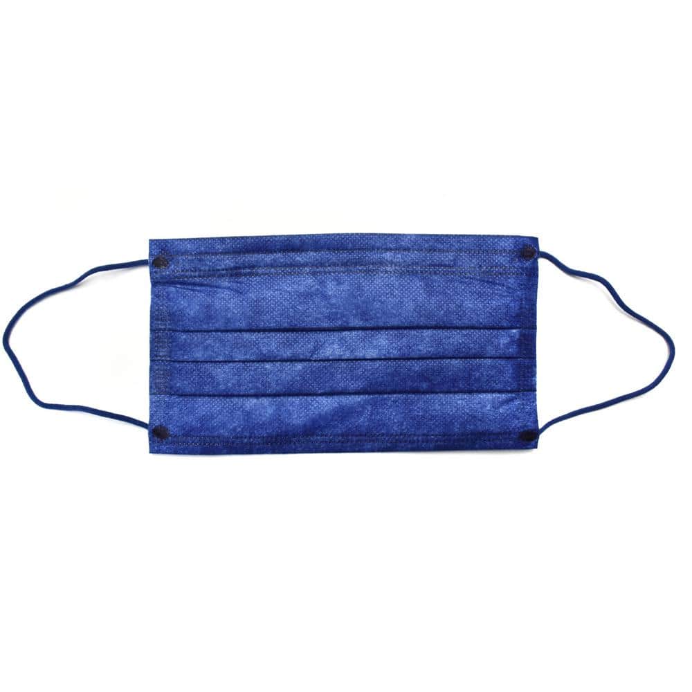 Planet Earth Disposable Adult Face Mask, Solid Navy (50-Pack)