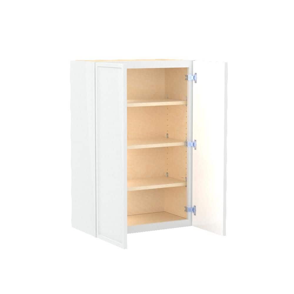 Franklin 27 in. W x 12 in. D x 36 in. H Assembled Plywood Wall Kitchen Cabinet in Vesper White with Soft Close price history on PriceWatchPro