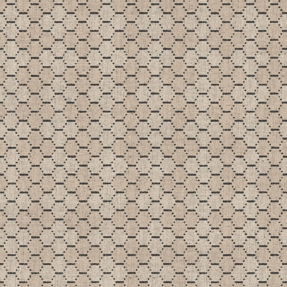 Bazaar Collection Brown/Black Boho Beehive Design Non-Woven Non-Pasted Wall