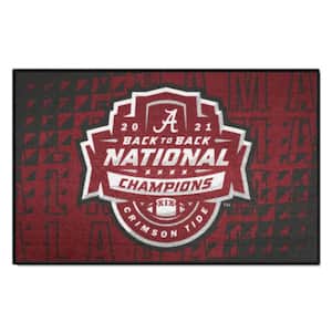 University of Alabama 2021-22 National Champions 19 in. x 30 in. Starter Mat Rug