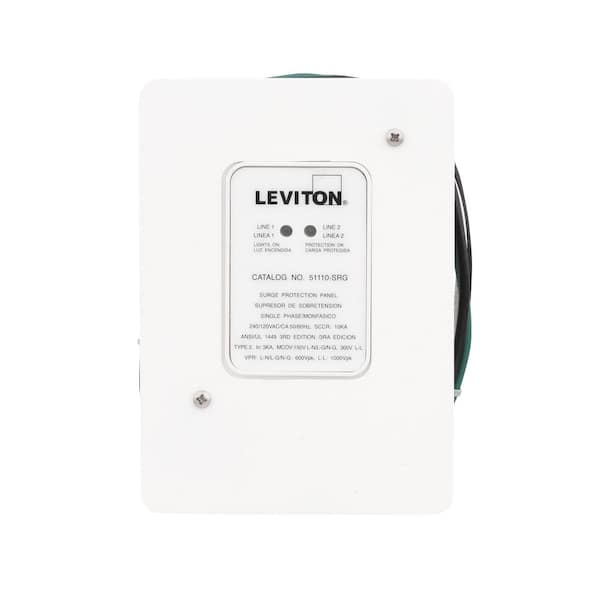 Leviton 120-Volt/240-Volt Residential Whole House Surge Protector  R02-51110-SRG - The Home Depot