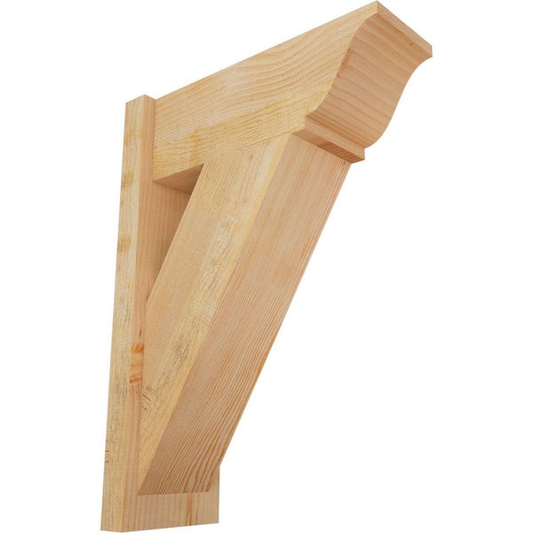 Ekena Millwork 8 in. x 28 in. x 20 in. Traditional Rough Sawn Douglas Fir Outlooker