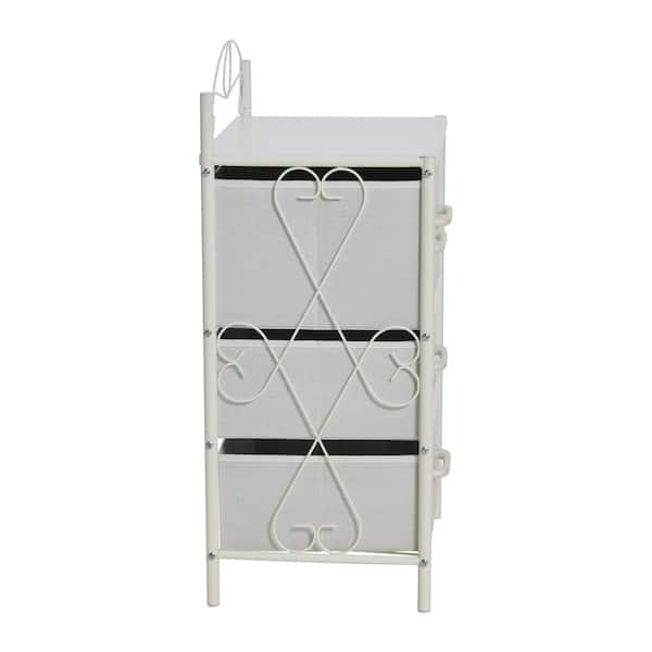 HOUSEHOLD ESSENTIALS Victoria Scandinavian White 31.7 in