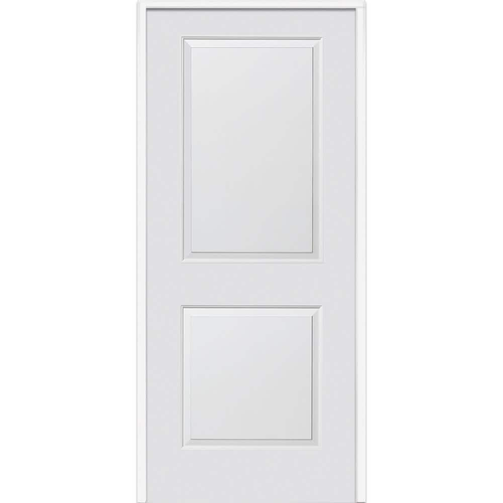 MMI Door 32 in. x 84 in. Smooth Carrara Left-Hand Solid Core Primed ...