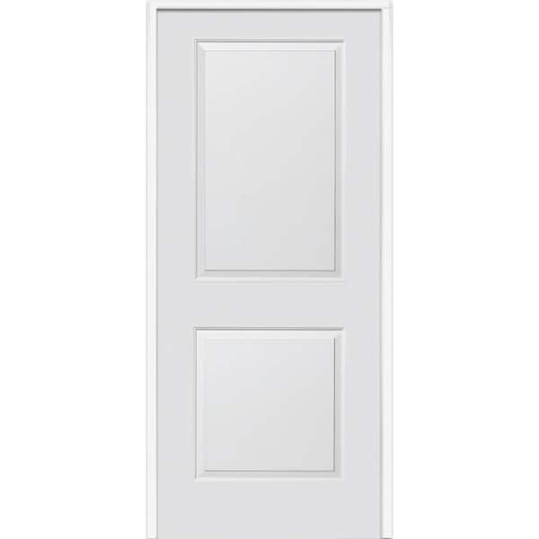 MMI Door 36 in. x 84 in. Smooth Carrara Left-Hand Solid Core Primed Molded Composite Single Prehung Interior Door
