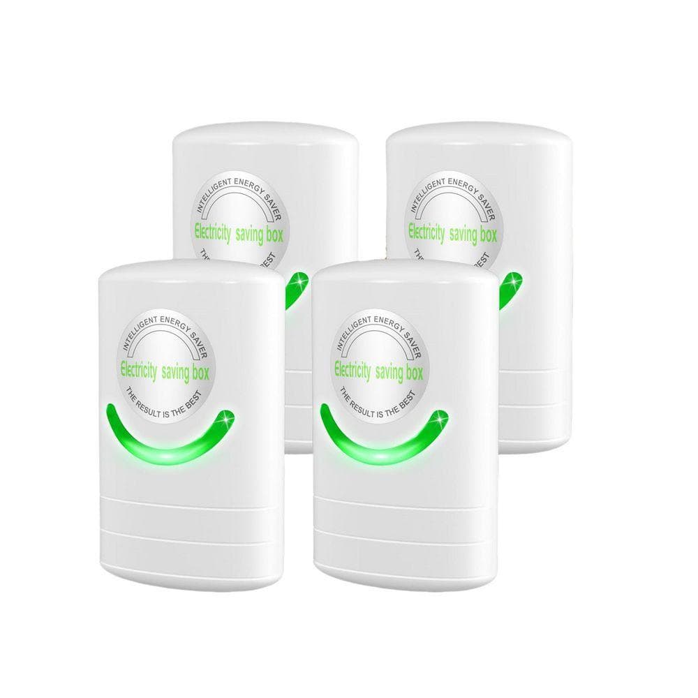 OBJLGEV Energy Saving Device 4-Pack Power Saver Electricity Saver US Plug 90-Volt-250-Volt for Home Appliances
