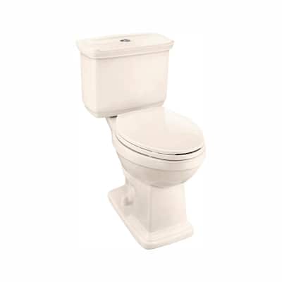 2-piece 1.0 GPF/1.28 GPF High Efficiency Dual Flush Elongated Toilet in Bone