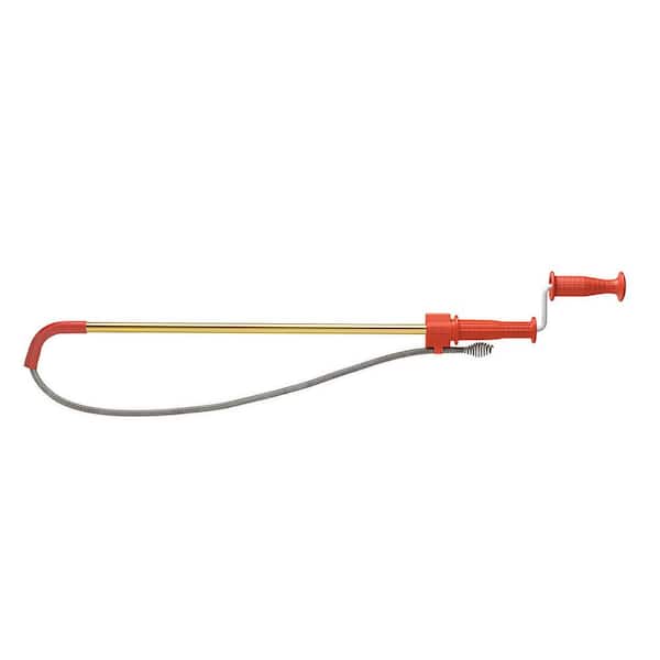RIDGID 59787 Model K-3 Toilet Auger with Unclogging 3-Foot Snake and Bulb  Head - Flat Head Screwdrivers 