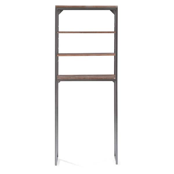 Barnside Metro 25 in. W x 64 in. H x 8.5 in. D Gray Over-the-Toilet Storage
