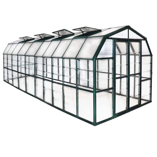 CANOPIA by PALRAM Grand Gardener 8 ft. x 20 ft. Green/Clear DIY Greenhouse Kit