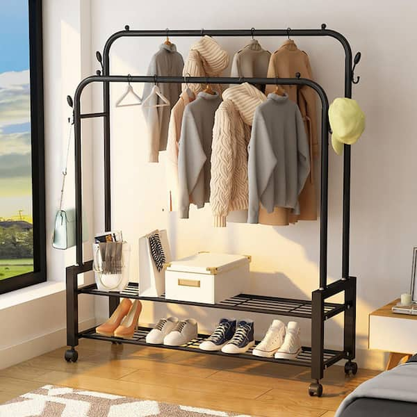 Only Hangers Metallic Metal Clothes Rack 60 in. W x 64 in. H GR200 - The  Home Depot