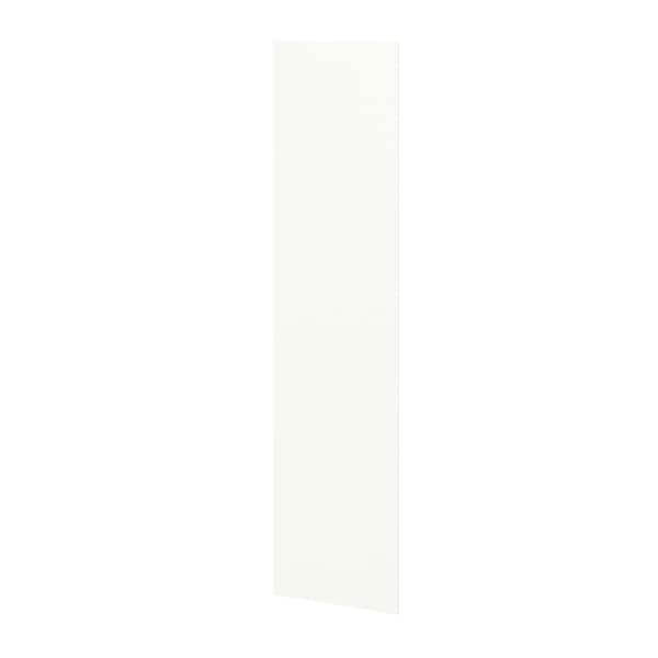 SIMPLY WOODMARK PRO Shaker Partial Overlay 23.75 in. W x 96 in. H Tall End Panel in Linen White