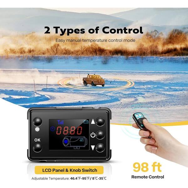 Diesel Parking Heater 12V LCD Monitor Switch Remote Control for Car  Universal 12V Car Air Diesel Heater Parking LCD Switch Remote Control  Monitor