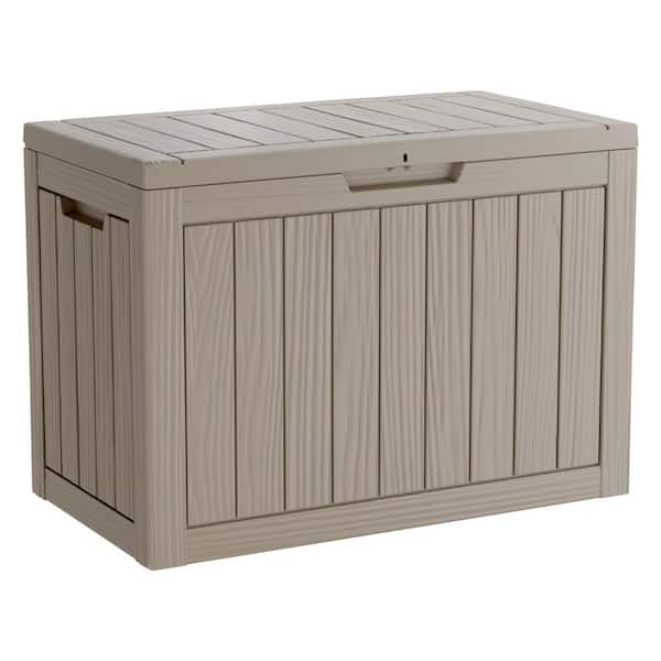Unbranded 45 Gal. Coffee Lockable Resin Deck Box