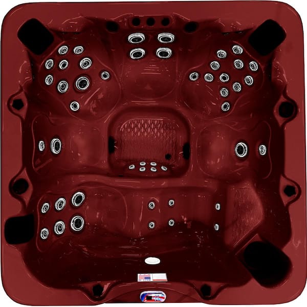 6-Person 56-Jet 240-Volt Premium Acrylic Lounge Spa Standard Hot Tub with Bluetooth Sound System and LED Waterfall