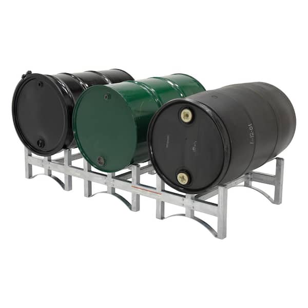 Vestil Drum 55 Galvanized Stackable Drum Rack DRUM-RACK-3-G