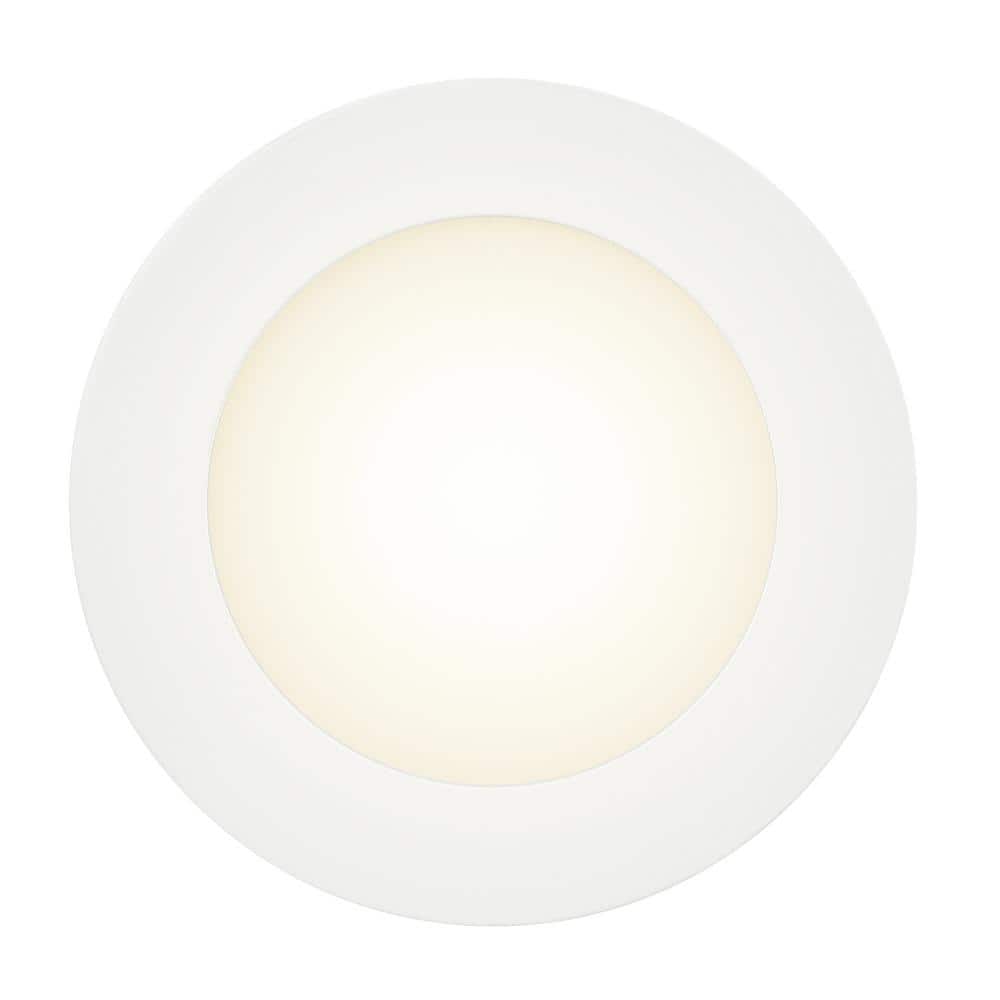 White 6-inch Ultra Slim Integrated LED Recessed Light