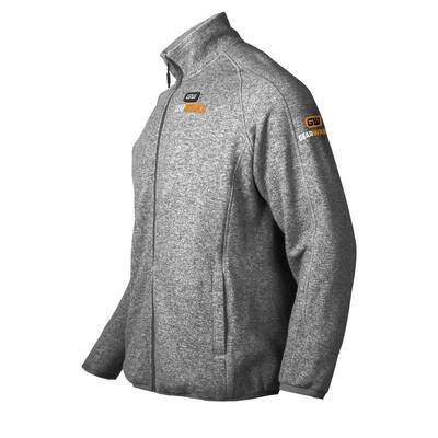 Men's Medium Gray 7.2-Volt Lithium-Ion Heated Fleece Jacket with (1) 5.2Ah Battery and Charger