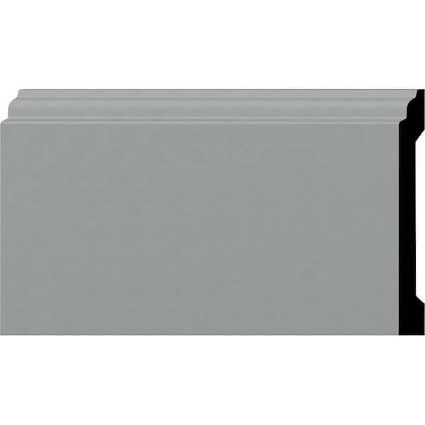 Ekena Millwork 5/8 in. x 5-7/8 in. x 94-1/2 in. Polyurethane Remington Baseboard Moulding