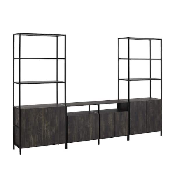 CROSLEY FURNITURE Jacobsen 3-Piece Brown Ash Entertainment Set