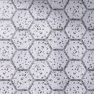 Maggiore Grigio Gray Hexagon 8.58 in. x 9.89 in. Matte Porcelain Floor and Wall Tile (8.07 sq. ft./Case)