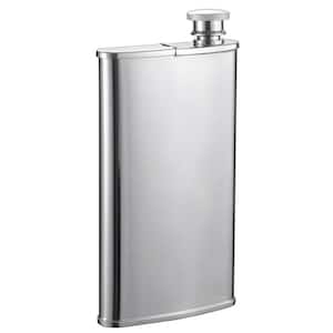 Edian Stainless Steel Flask with Built-in Cigar Holder
