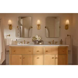 Kernen By Studio McGee Two-Light Brushed Moderne Brass Wall Sconce