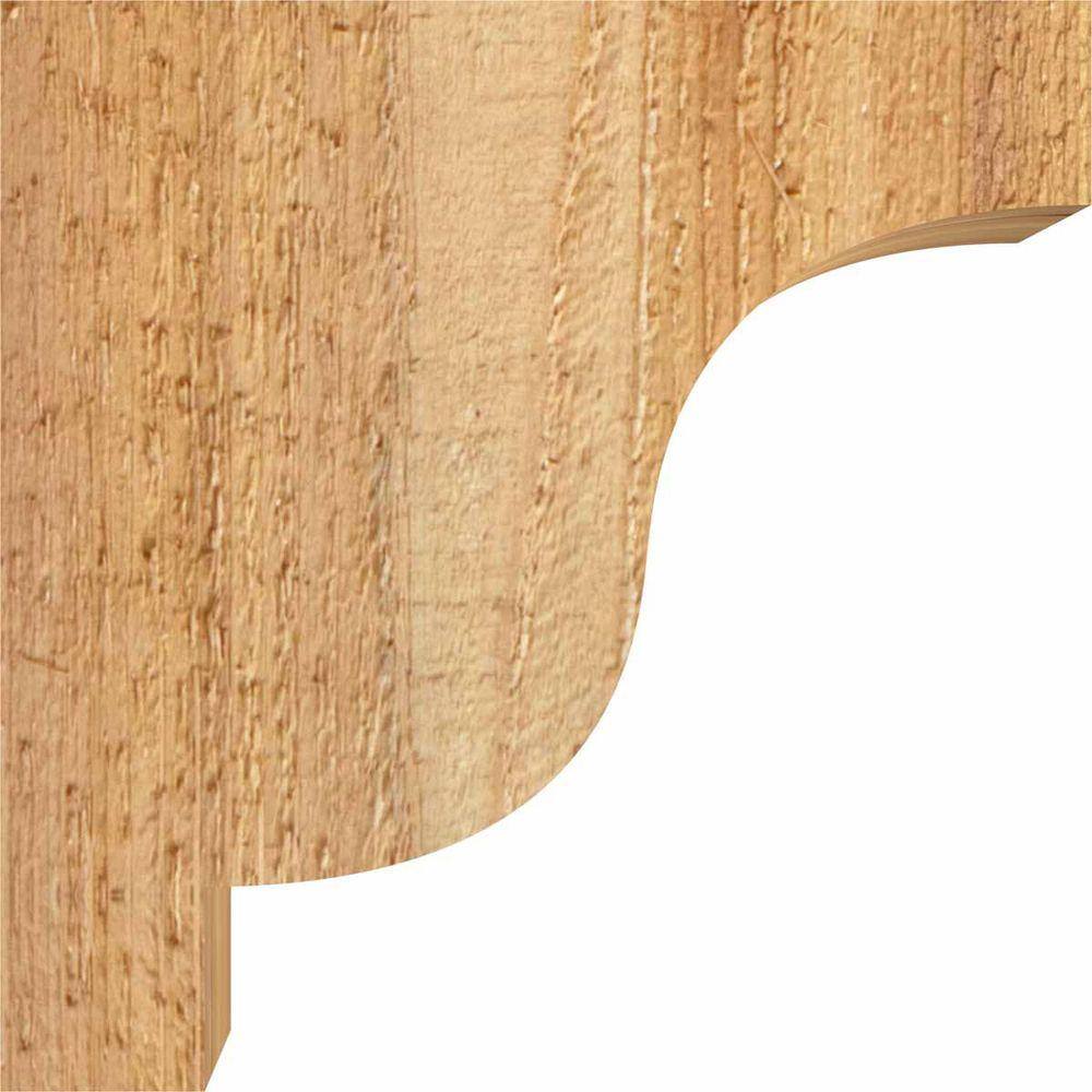 6" x 6" x 4" Western Red Cedar Rustic Corbel