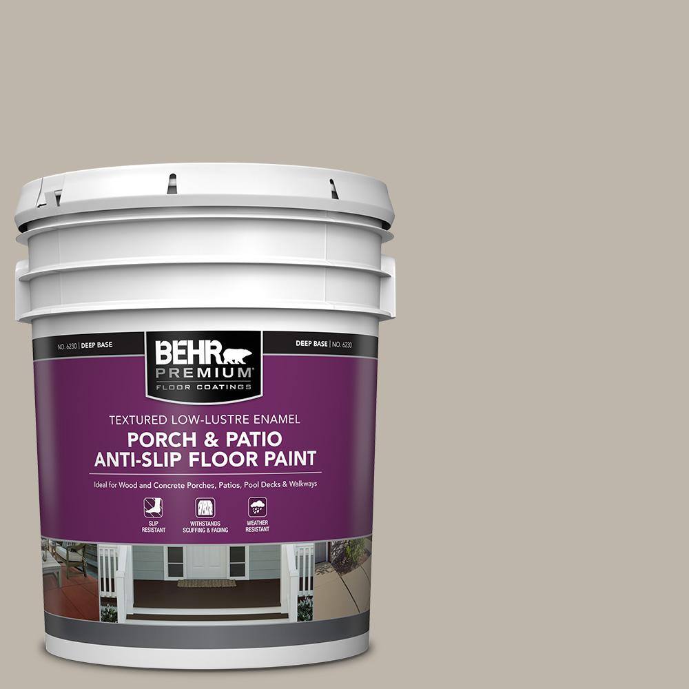5 gal. #HDC-CT-21 Grey Mist Textured Low-Lustre Enamel Interior/Exterior Porch and Patio Anti-Slip Floor Paint price history on PriceWatchPro