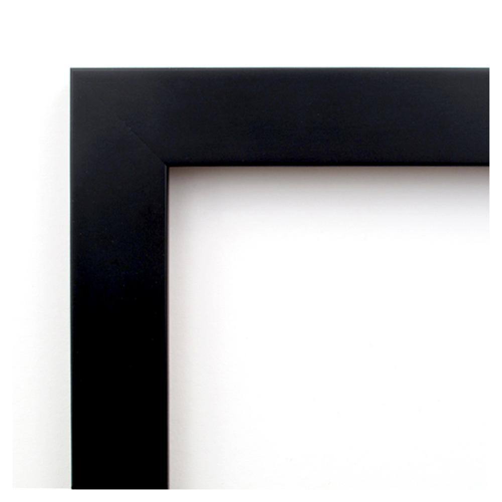 Black and Grey Wood Framed Magnetic Memo Board 18x12