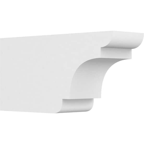 Ekena Millwork 6 in. x 10 in. x 20 in. Standard New Brighton Architectural Grade PVC Rafter Tail Brace
